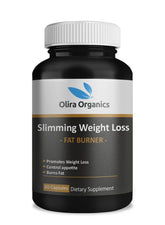 Olira Organics Slimming Weight Loss Capsules | Advanced Fat Burner with Garcinia, Green Coffee, CLA & L-Carnitine | Metabolism Booster & Appetite Suppressant | 60 Capsules